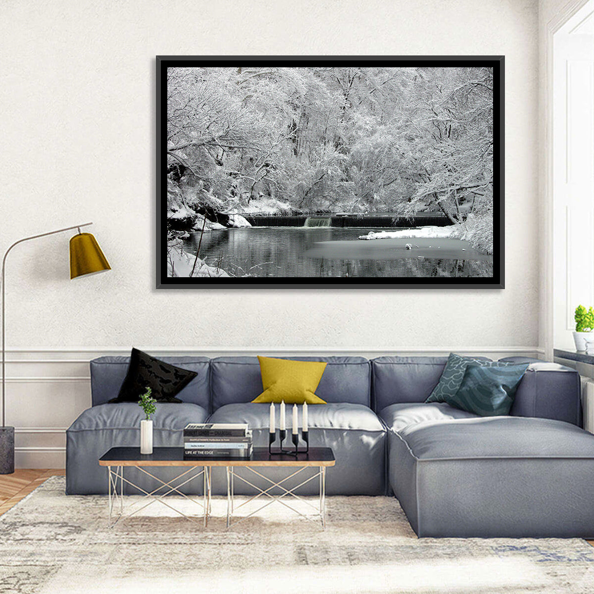 Fairmount Park Winter Spillway Wall Art