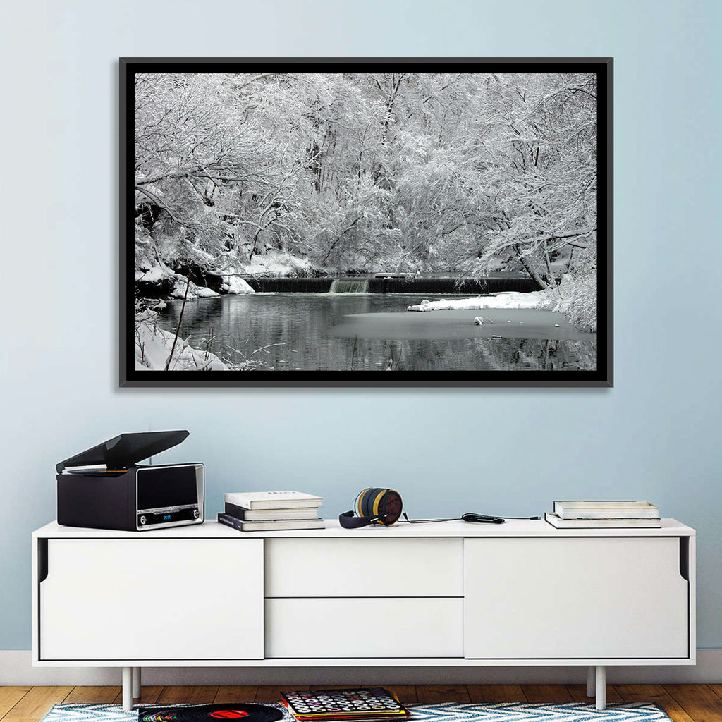 Fairmount Park Winter Spillway Wall Art