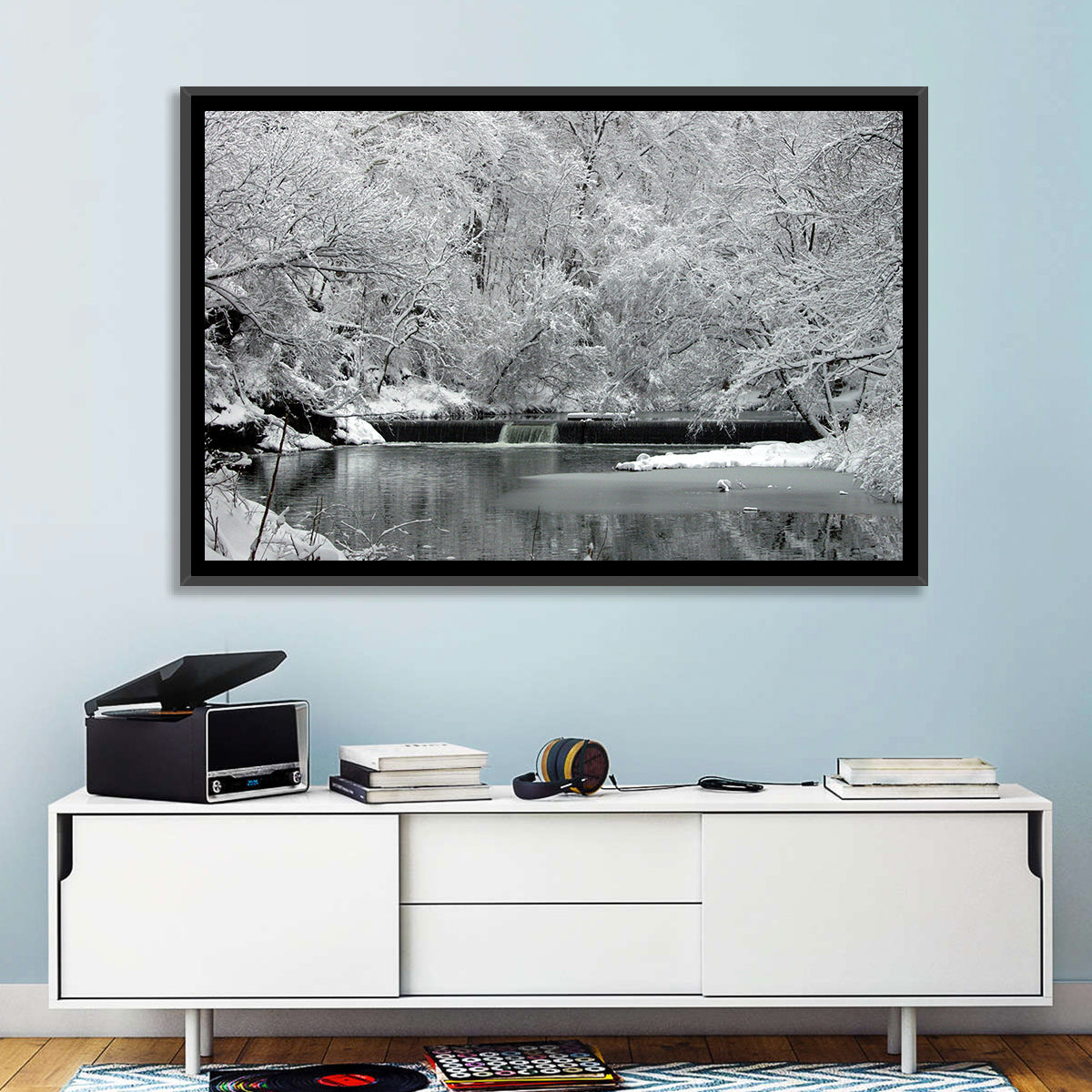 Fairmount Park Winter Spillway Wall Art