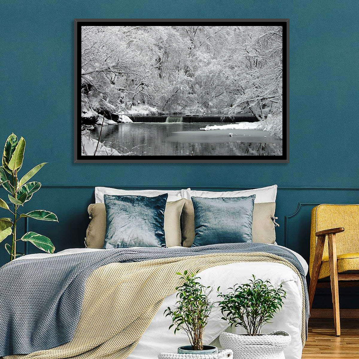 Fairmount Park Winter Spillway Wall Art