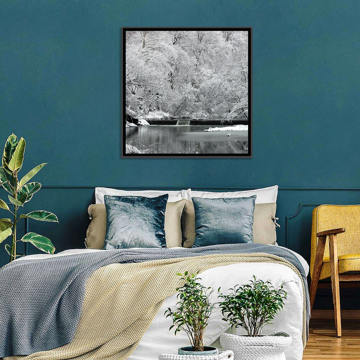 Fairmount Park Winter Spillway Wall Art