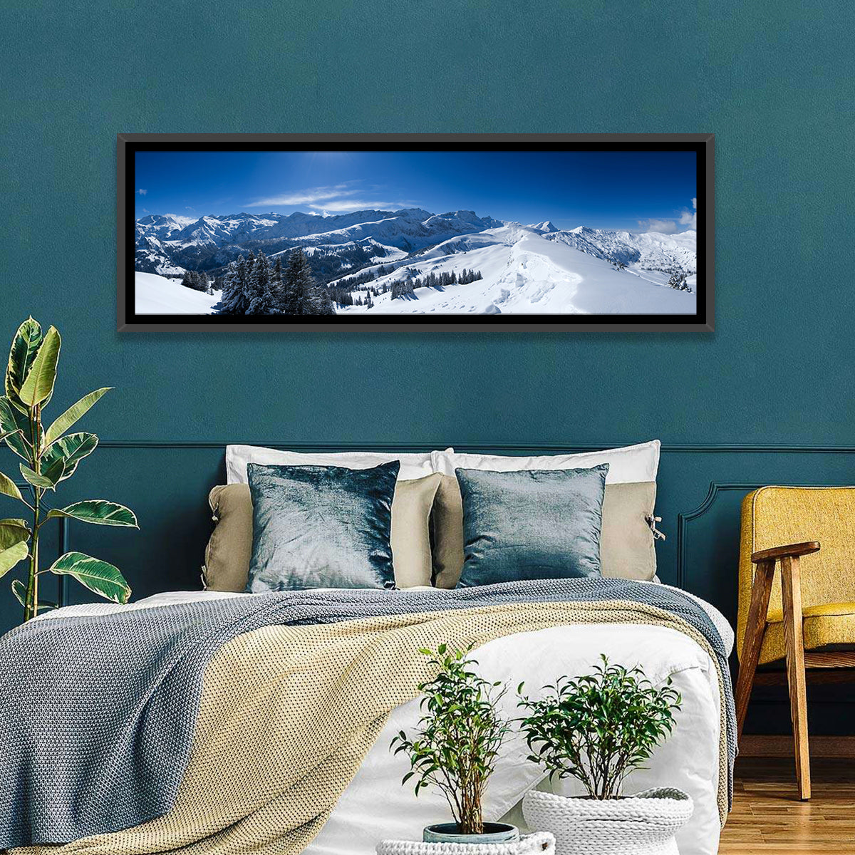 Snowy Bernese Alps Wall Art