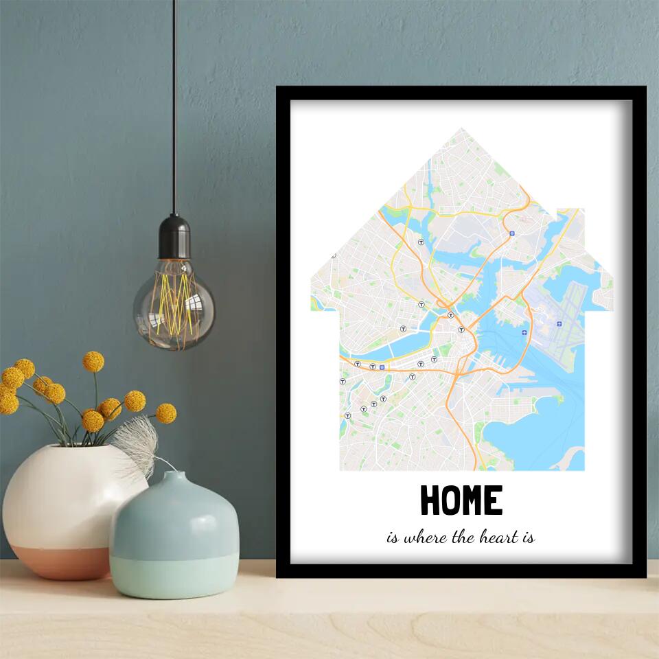 Home Is Where the Heart Is Canvas Wall Art, , 