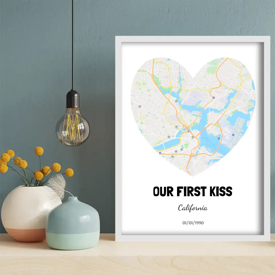 Our First Kiss Map