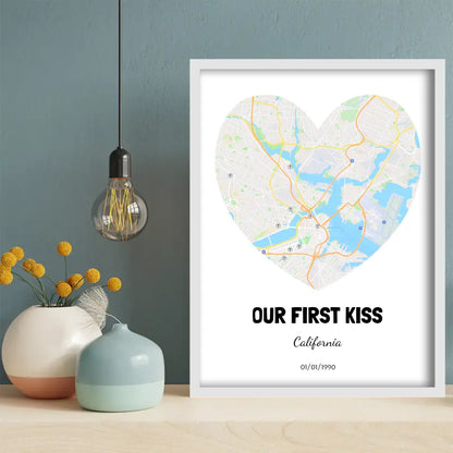 Our First Kiss Map