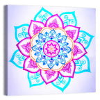 Vibrant Hand-drawn Mandala Flower Pattern Wall Art