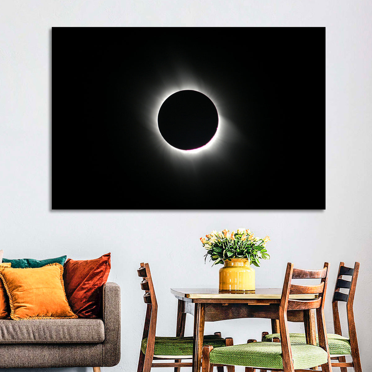 Centered Solar Eclipse Wall Art