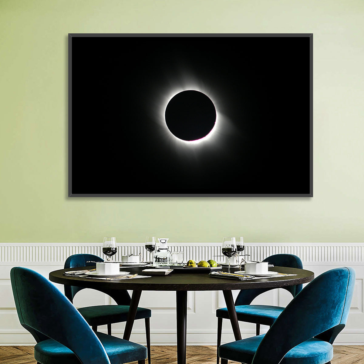 Centered Solar Eclipse Wall Art