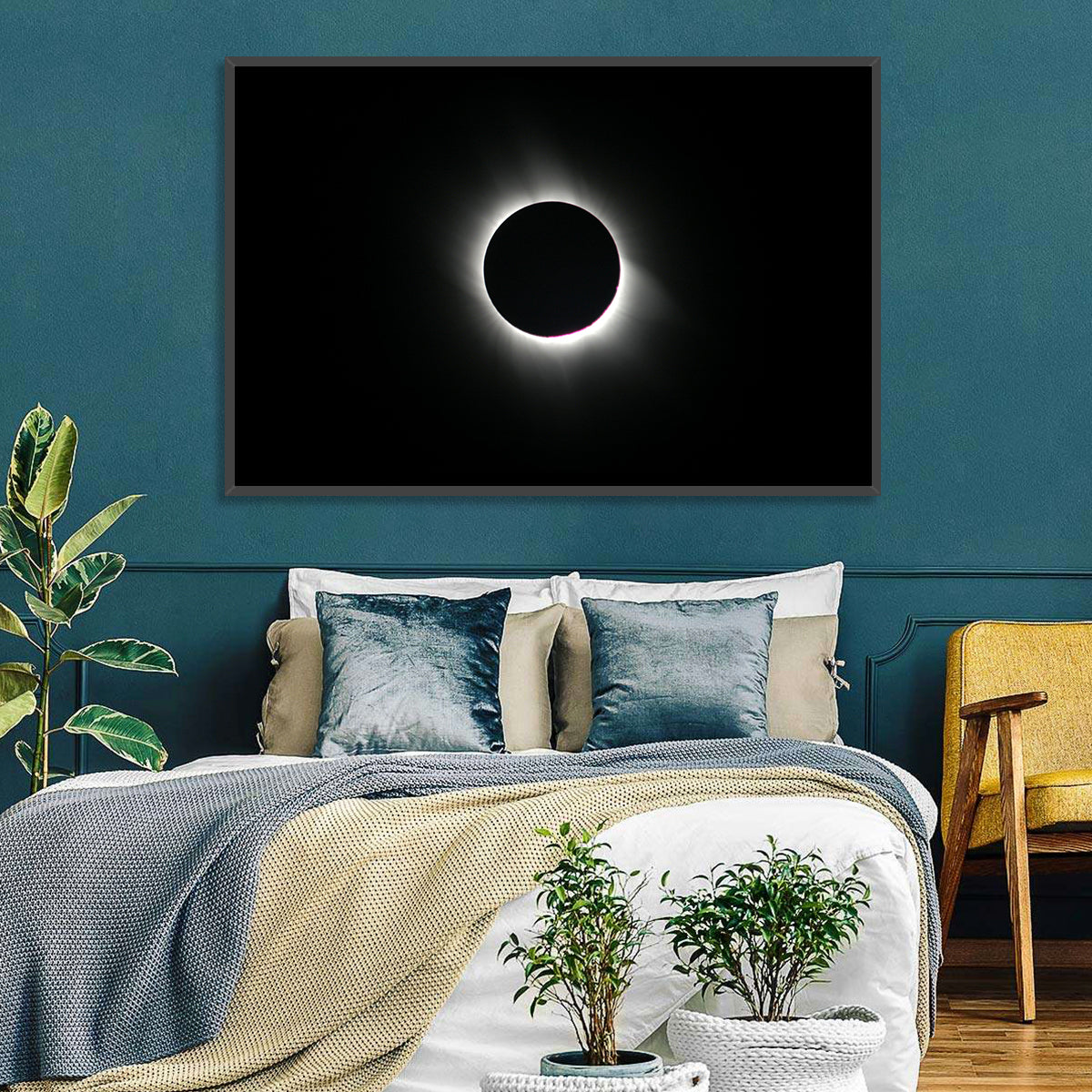 Centered Solar Eclipse Wall Art