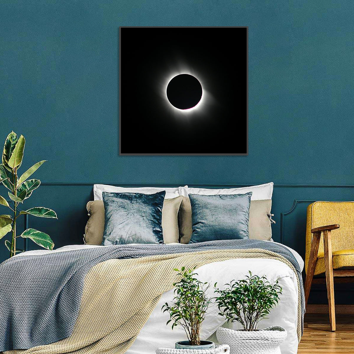 Centered Solar Eclipse Wall Art