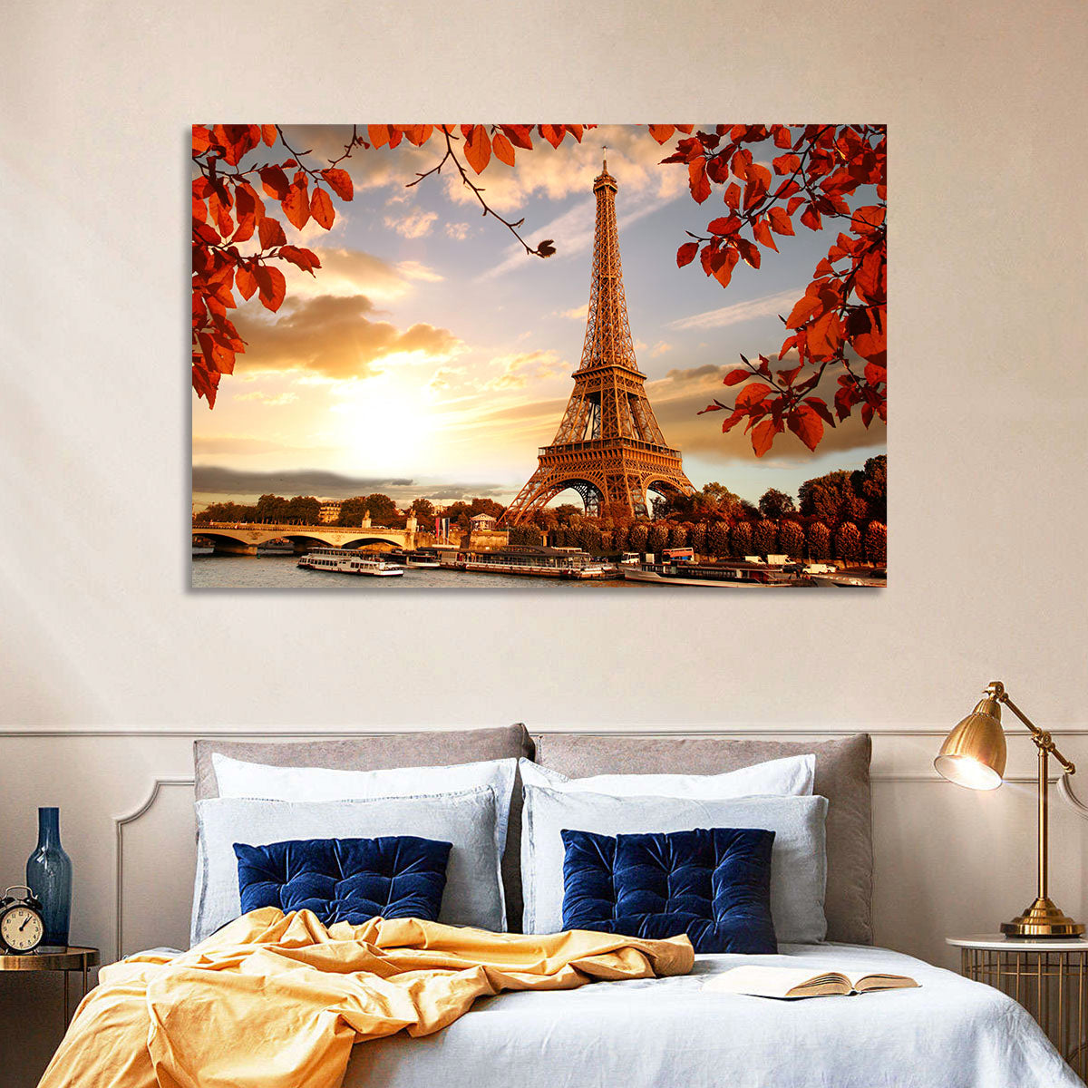 Eiffel Tower at Golden Hour Wall Art