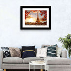 Eiffel Tower at Golden Hour Wall Art