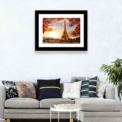 Eiffel Tower at Golden Hour Wall Art