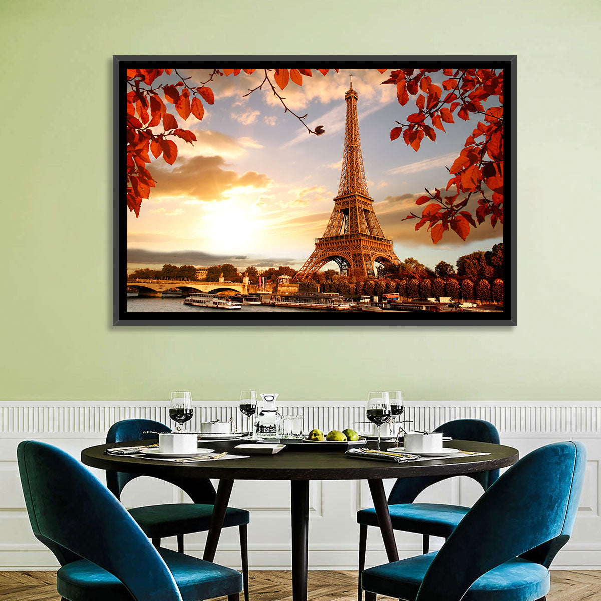 Eiffel Tower at Golden Hour Wall Art