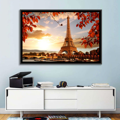 Eiffel Tower at Golden Hour Wall Art