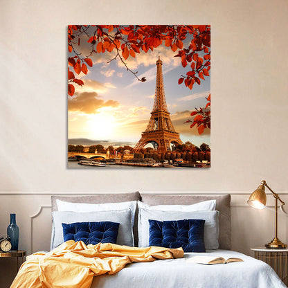 Eiffel Tower at Golden Hour Wall Art
