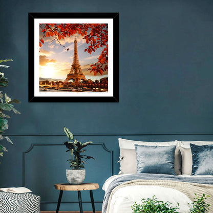 Eiffel Tower at Golden Hour Wall Art
