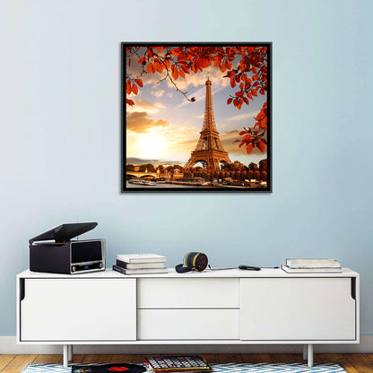 Eiffel Tower at Golden Hour Wall Art