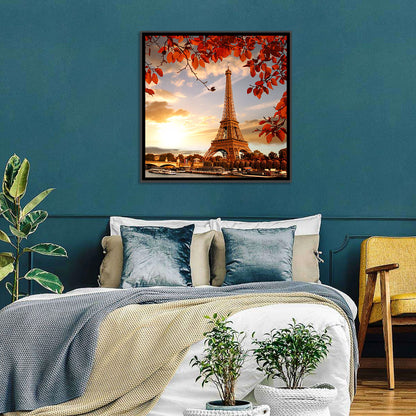 Eiffel Tower at Golden Hour Wall Art