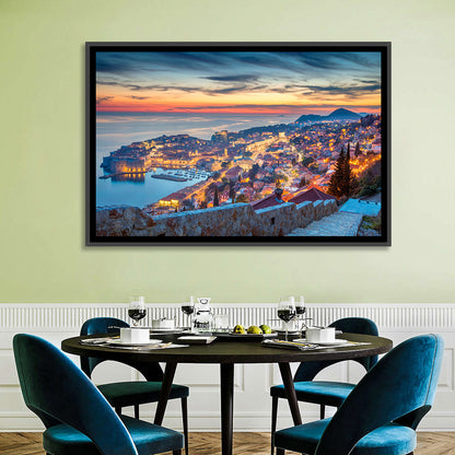 Old Town Dubrovnik at Dusk Wall Art