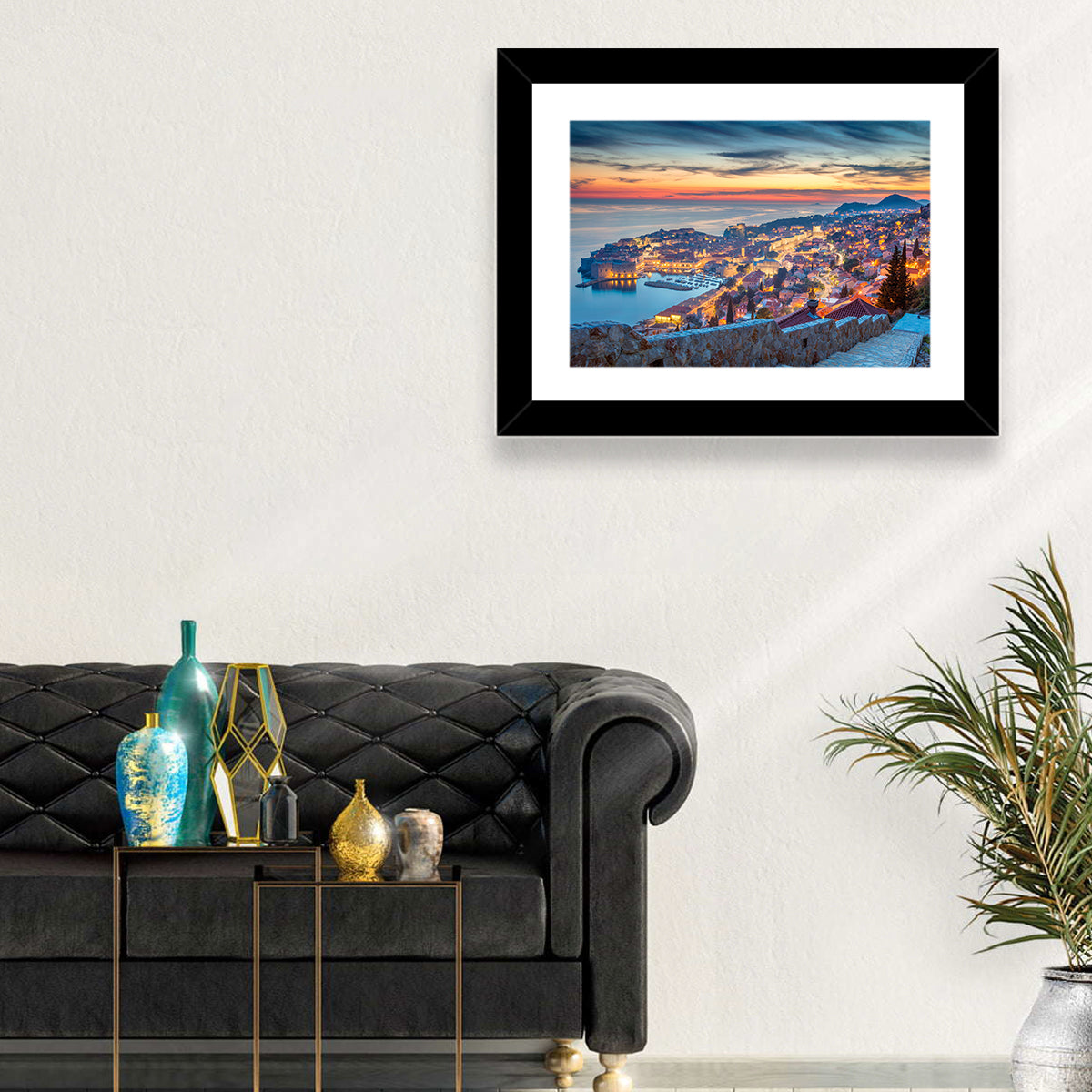 Old Town Dubrovnik at Dusk Wall Art