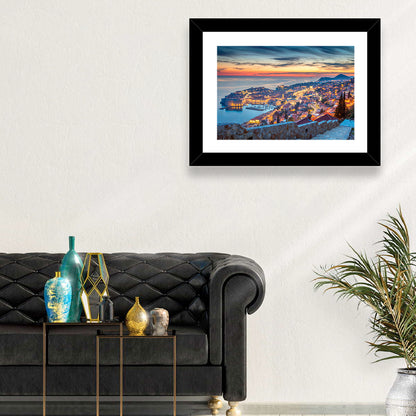 Old Town Dubrovnik at Dusk Wall Art