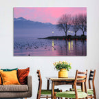 Lake Geneva Twilight Wall Art