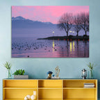 Lake Geneva Twilight Wall Art