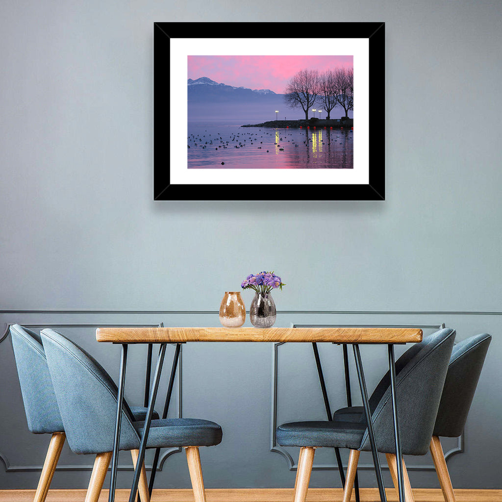 Lake Geneva Twilight Wall Art