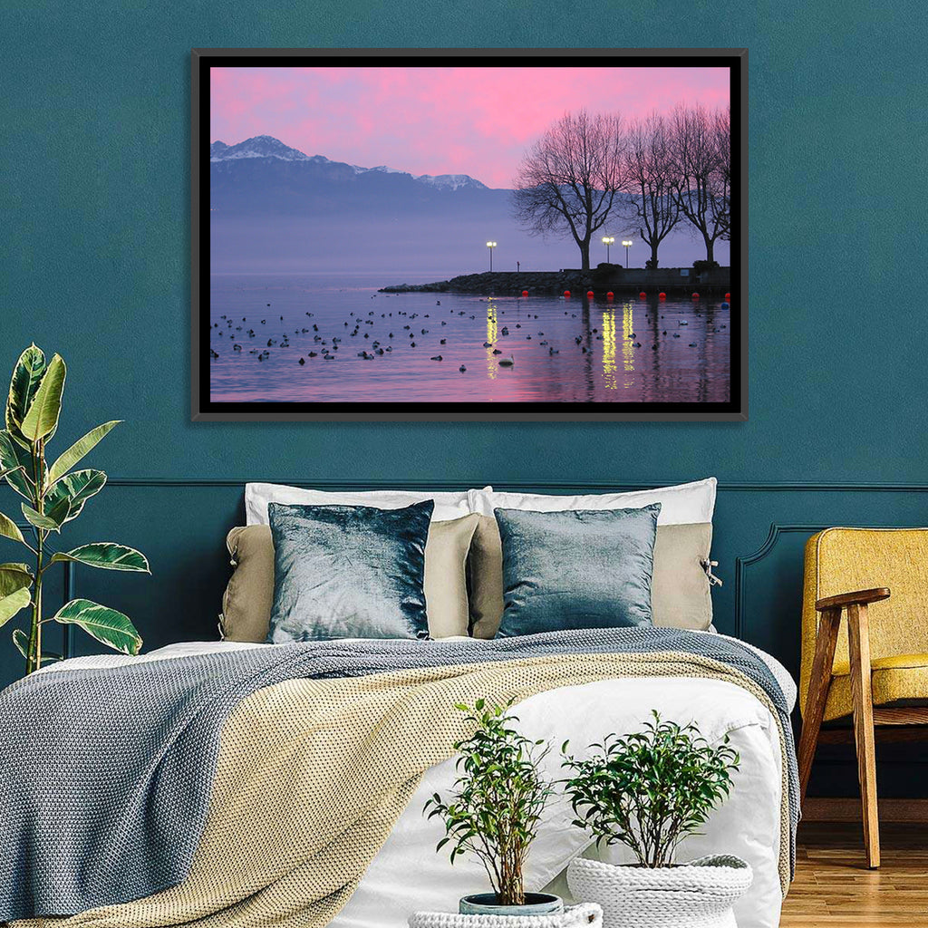 Lake Geneva Twilight Wall Art