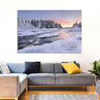 Kiiminkijoki Winter Sunrise Wall Art