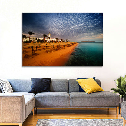 Sharm El Sheikh Beach at Dusk Wall Art