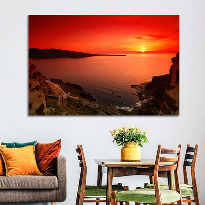Ammoudi Bay Sunset, Oia Wall Art
