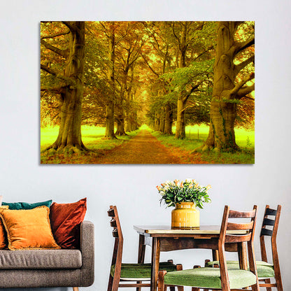Beech Tree Lane at Golden Hour Wall Art