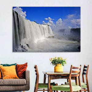 White Iguassu Falls Wall Art