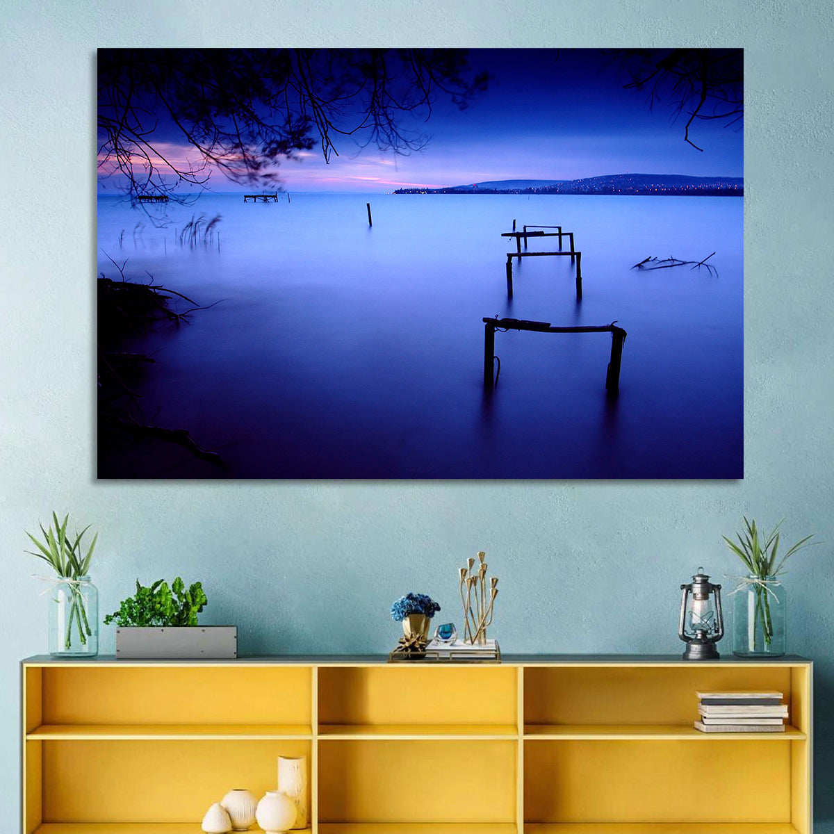 Lake Balaton at Twilight Wall Art