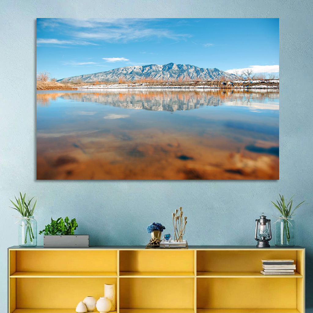 Rio Grande at Sandia Mountains Wall Art