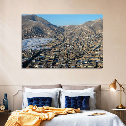 Kabul Winter Cityscape Wall Art