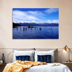 Nahuel Huapi Lake with Wooden Pilings Wall Art