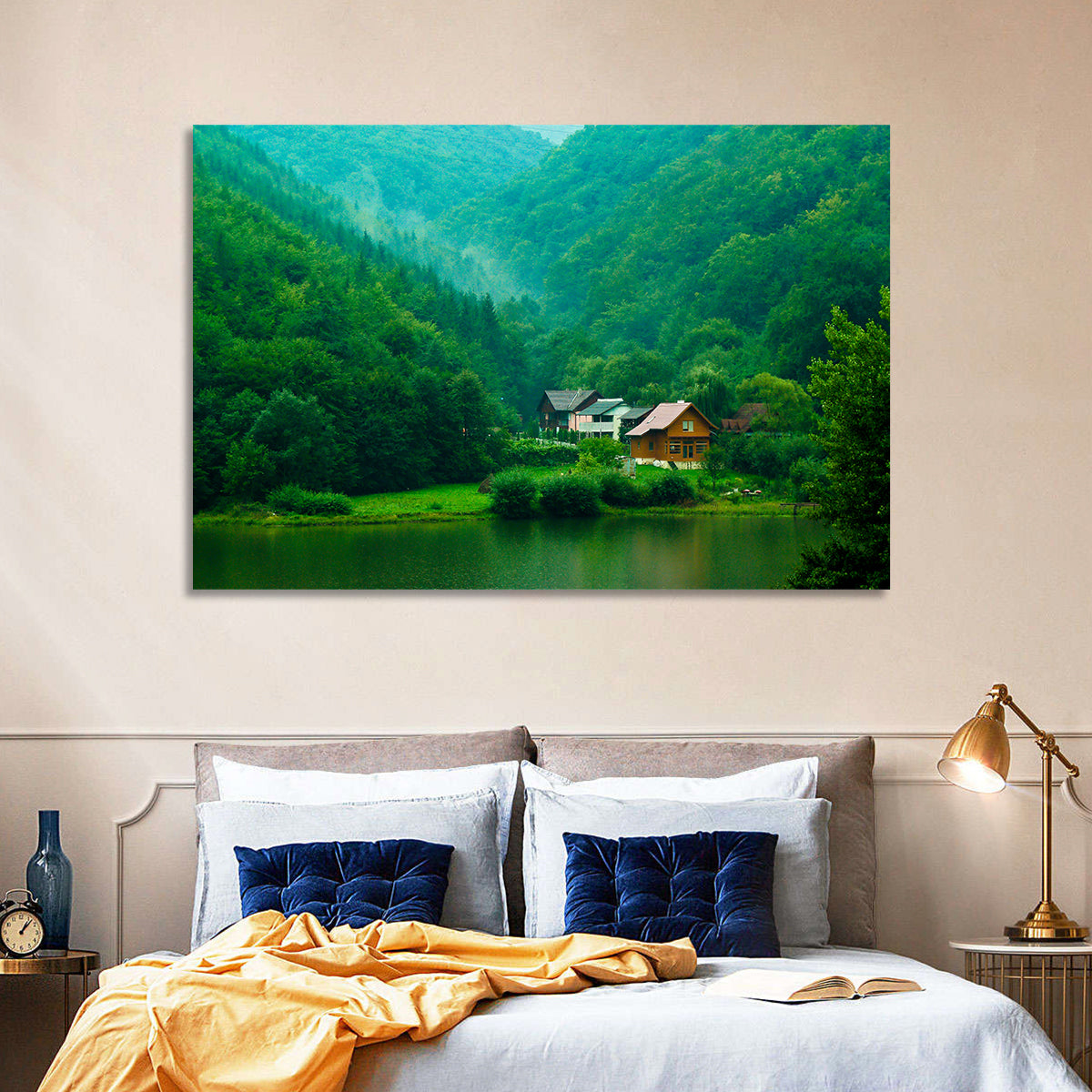 Mist Over Lake Tarnita Wall Art