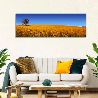 Canola Field with Lone Tree Wall Art