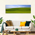 Rolling Green Hill with Blue Sky Wall Art