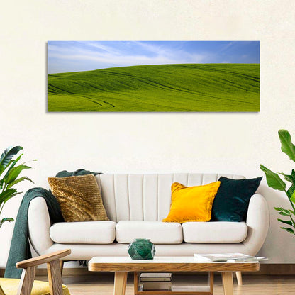 Rolling Green Hill with Blue Sky Wall Art