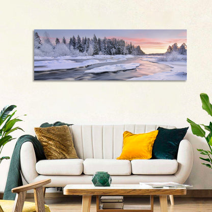 Kiiminkijoki Winter Sunrise Wall Art