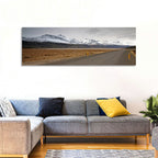 Icelandic Road to Snow-capped Mountains Wall Art