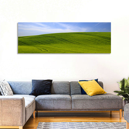 Rolling Green Hill with Blue Sky Wall Art