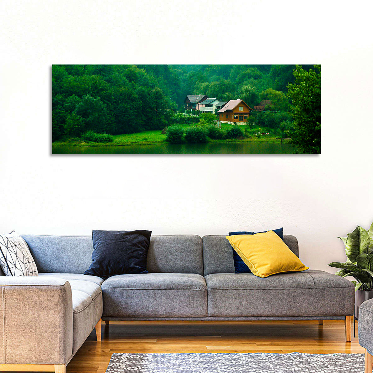 Mist Over Lake Tarnita Wall Art