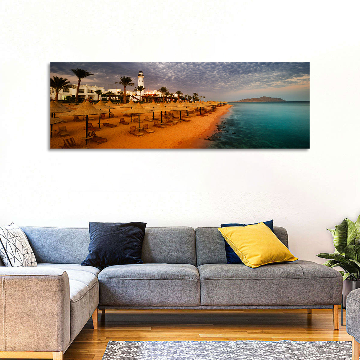 Sharm El Sheikh Beach at Dusk Wall Art