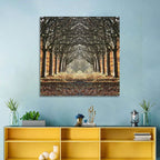 Danish Autumn Tree-lined Path Wall Art