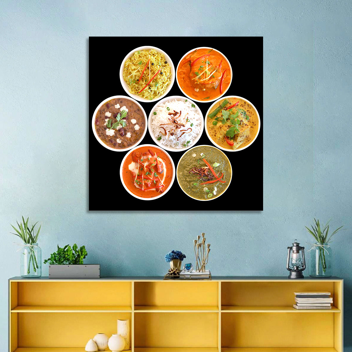 Indian Dishes Wall Art